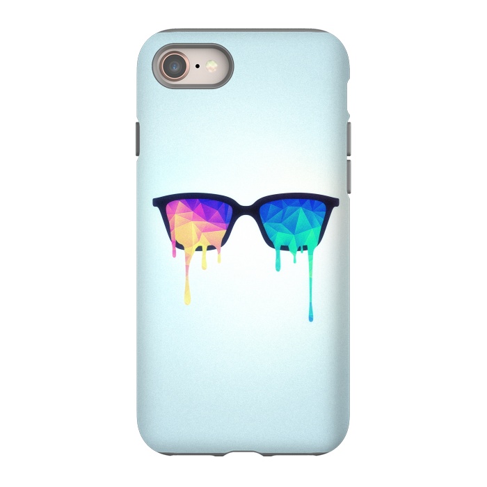 iPhone SE StrongFit Psychedelic Nerd Glasses with Melting lsdtrippy by Philipp Rietz