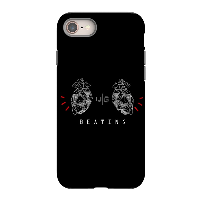 iPhone SE StrongFit Hearts Black Capicúa by W-Geometrics