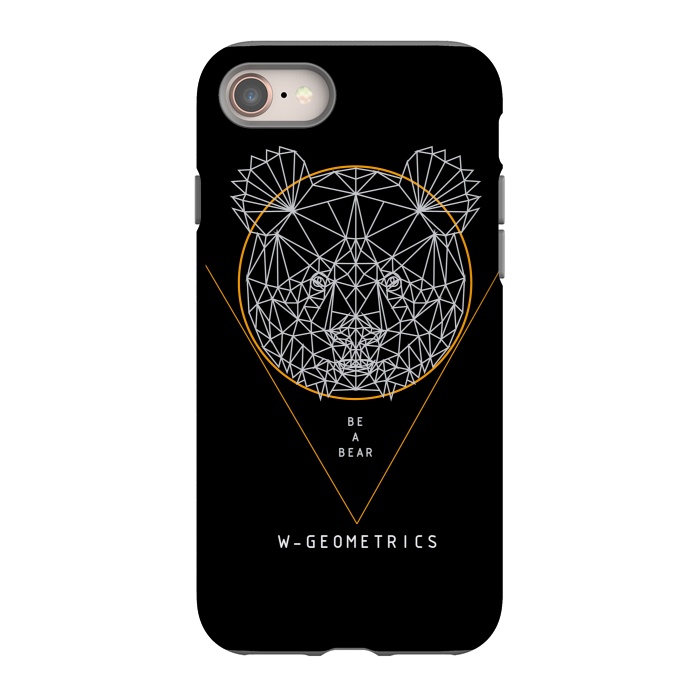 iPhone SE StrongFit Bear Black by W-Geometrics