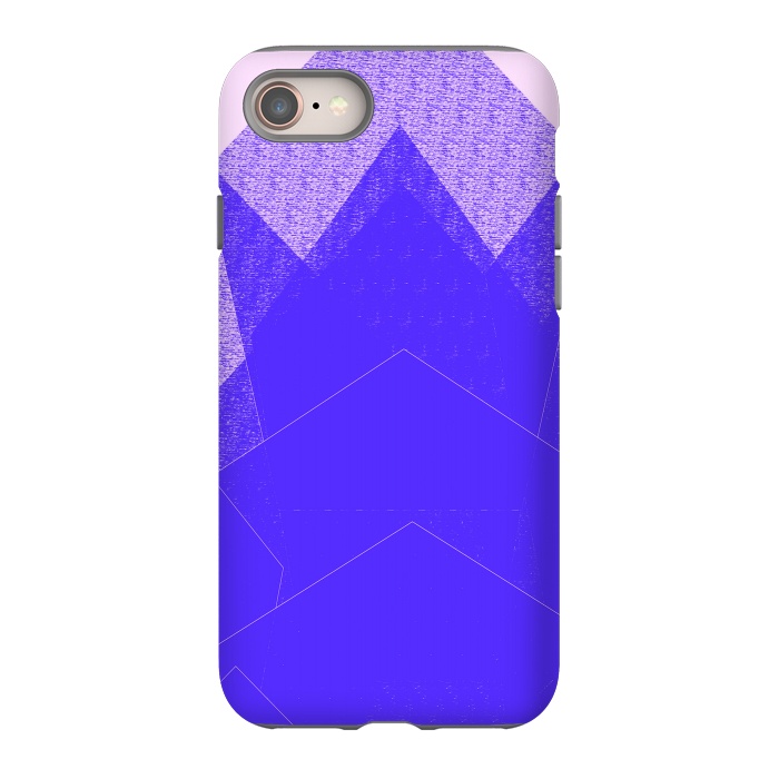 iPhone SE StrongFit Sunset Mountain Blue by ANoelleJay