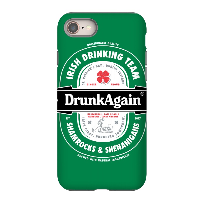 iPhone SE StrongFit DrunkAgain Beer Label by Vó Maria