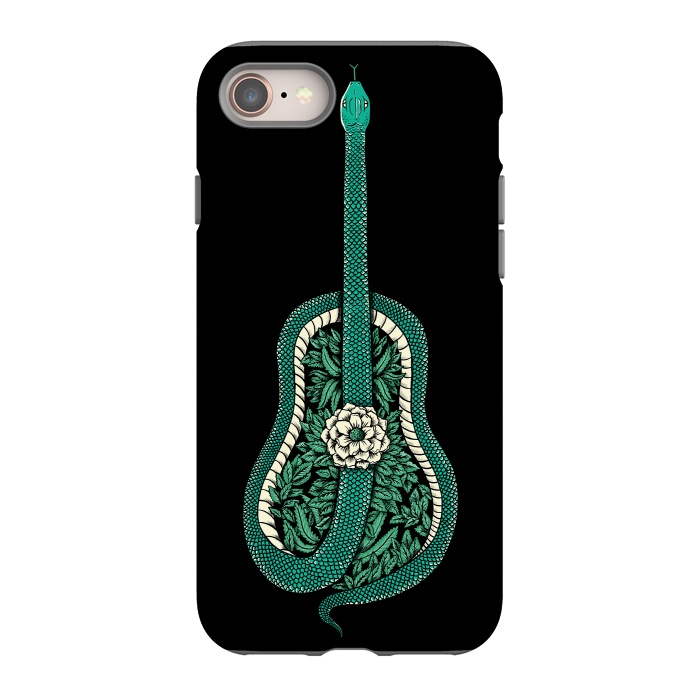 iPhone SE StrongFit Snake Guitar by Coffee Man