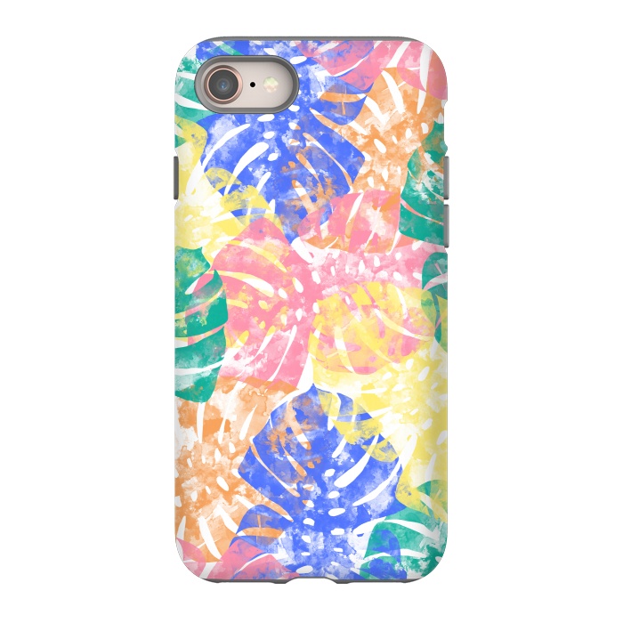 iPhone SE StrongFit Monstera Colorfull by Rui Faria