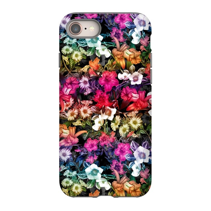 iPhone SE StrongFit Multicolor Floral Pattern II by Burcu Korkmazyurek
