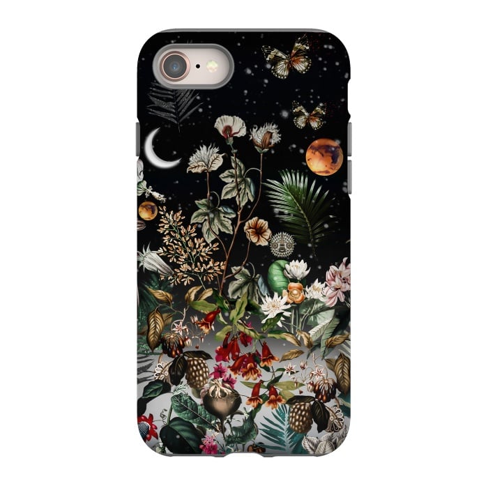 iPhone SE StrongFit Beautiful night garden by Burcu Korkmazyurek