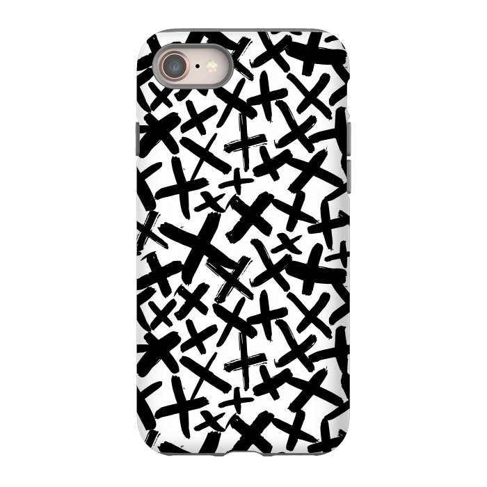 iPhone SE StrongFit Black and white kisses by Laura Grant