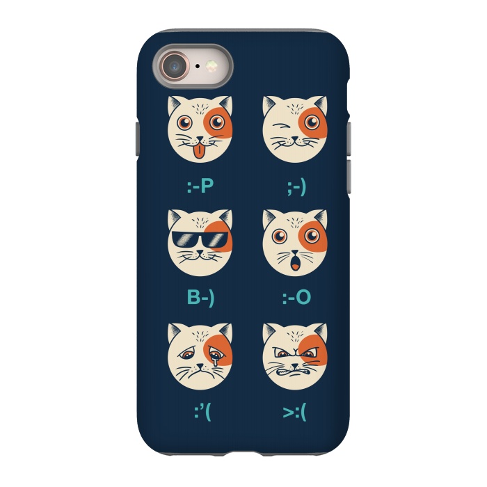 iPhone SE StrongFit Cat Emoticon by Coffee Man