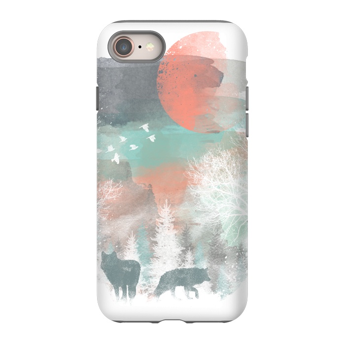 iPhone SE StrongFit Winter Paint by Elizabeth Dioquinto