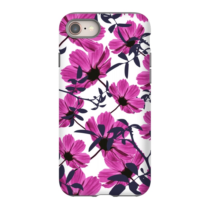 iPhone SE StrongFit Floral Explorers  (White)  by Zala Farah