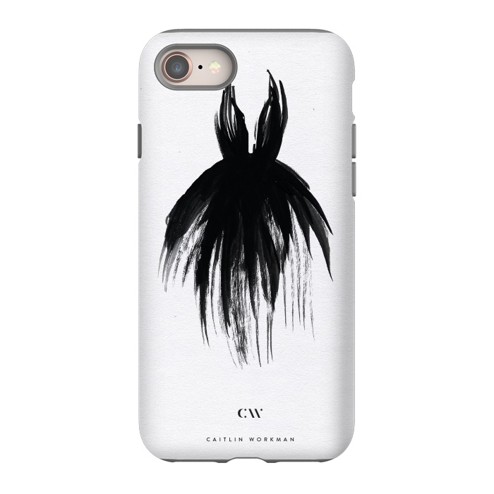 iPhone SE StrongFit Little Black Dress by Caitlin Workman