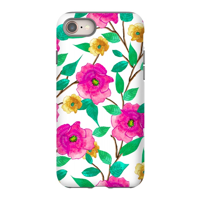 iPhone SE StrongFit Floral Forever by Uma Prabhakar Gokhale