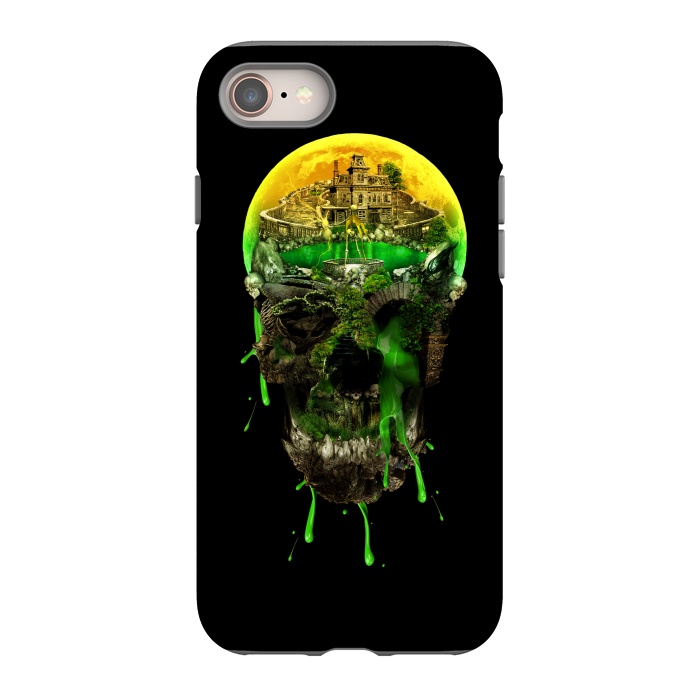 iPhone SE StrongFit Haunted Skull by Riza Peker