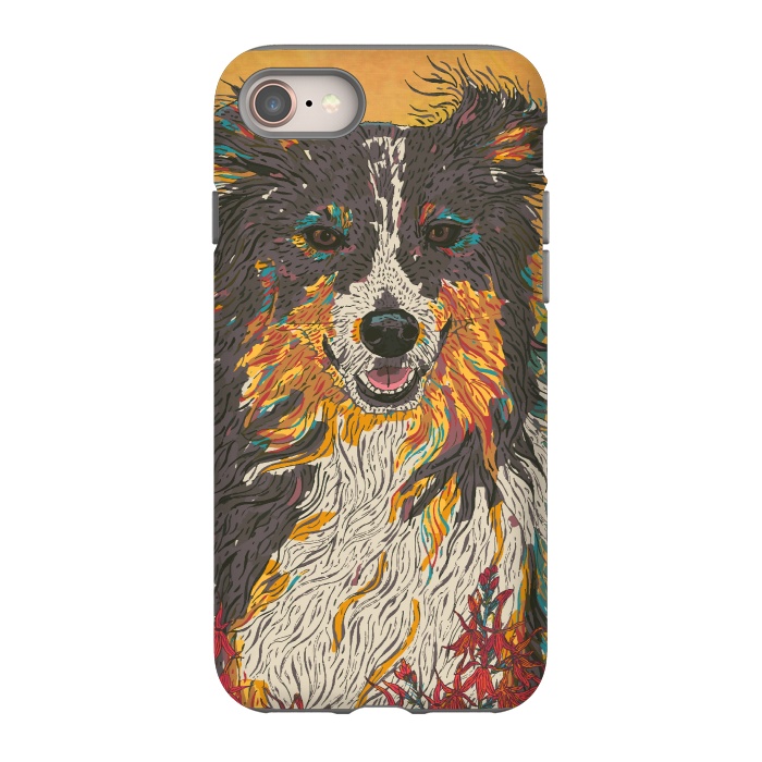 iPhone SE StrongFit Border Collie by Lotti Brown