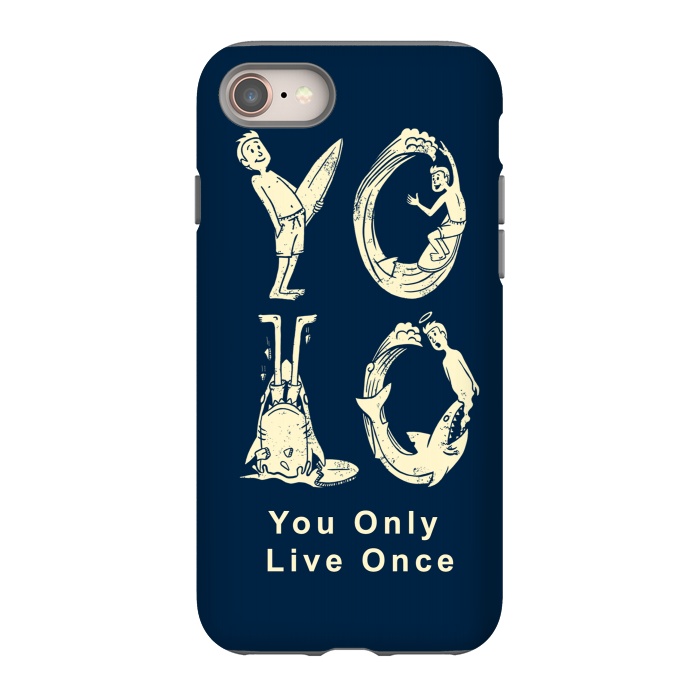 iPhone SE StrongFit YOLO you only live once by Coffee Man