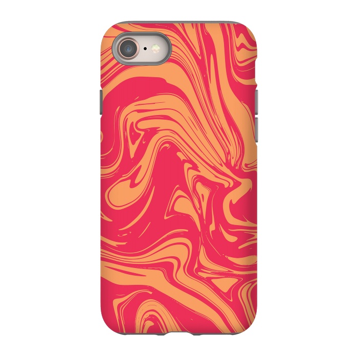iPhone SE StrongFit Liquid marble texture design 031 by Jelena Obradovic