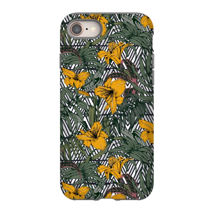 iPhone SE StrongFit Tribal tropical bloom by Mmartabc