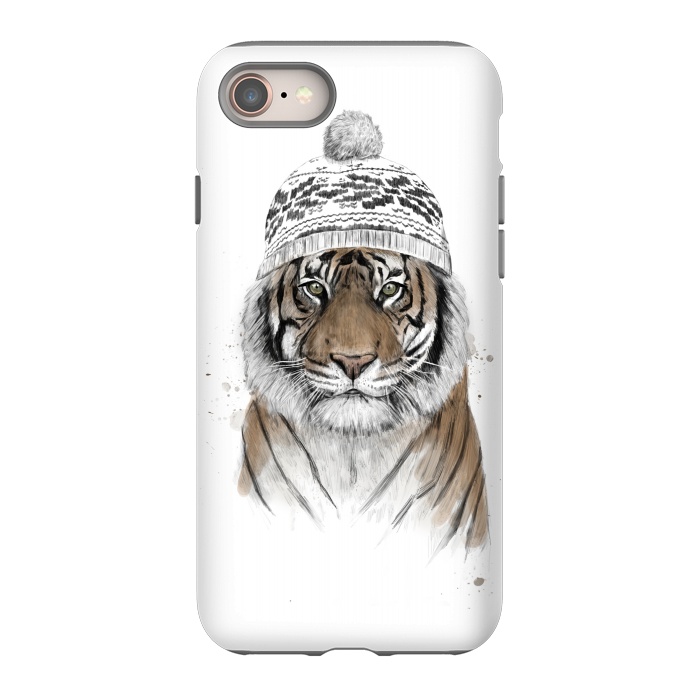 iPhone SE StrongFit Siberian tiger by Balazs Solti