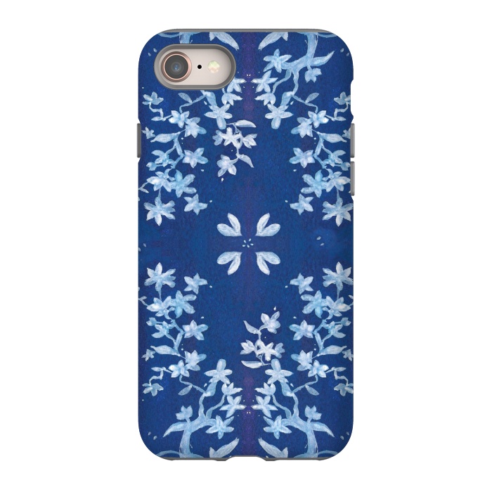 iPhone SE StrongFit Indigo Floral by Zoe Charlotte