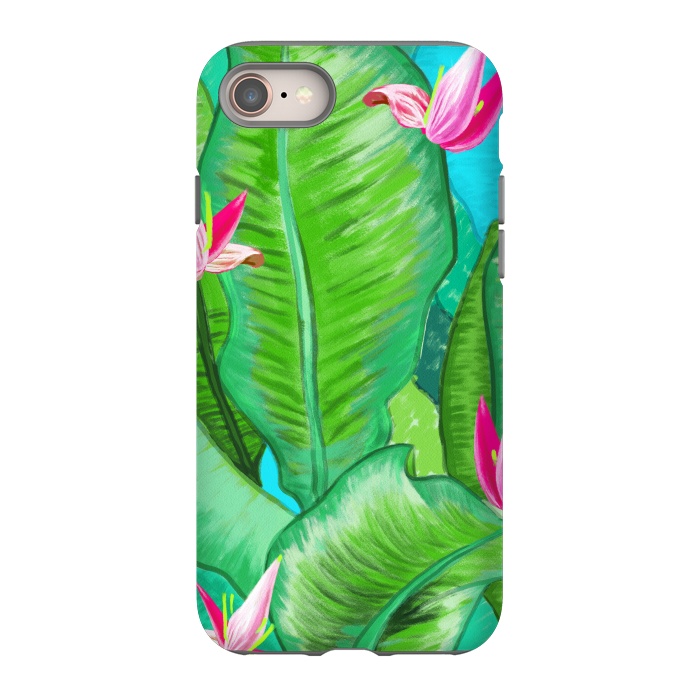 iPhone SE StrongFit Banana Floral by Uma Prabhakar Gokhale