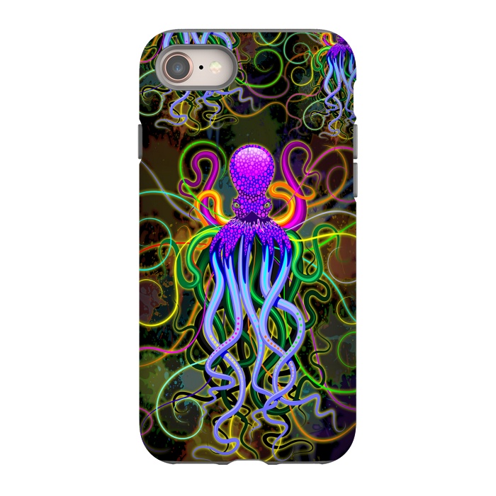 iPhone SE StrongFit Octopus Psychedelic Luminescence by BluedarkArt