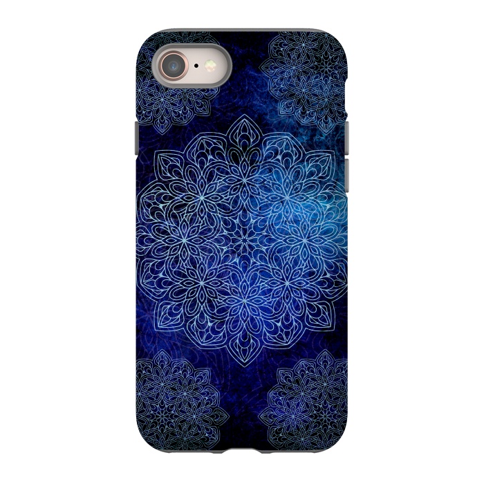 iPhone SE StrongFit Blue Mandala  by Rossy Villarreal