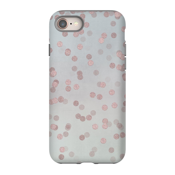 iPhone SE StrongFit Rose Gold Glitter Dots by Andrea Haase
