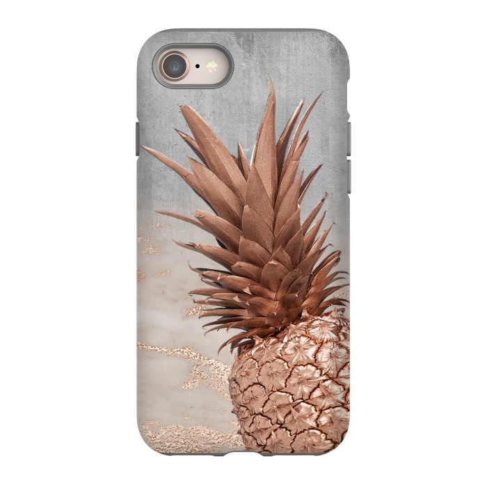 iPhone SE StrongFit Rose Gold Pineapple on Congrete by  Utart