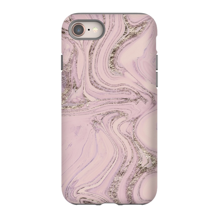 iPhone SE StrongFit Glamorous Sparke Soft Pink Marble 2 by Andrea Haase