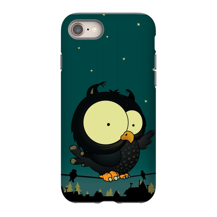 iPhone SE StrongFit Little Owl by Mangulica