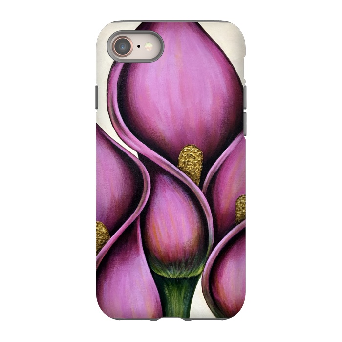 iPhone SE StrongFit New Pink Calla Lilies by Denise Cassidy Wood