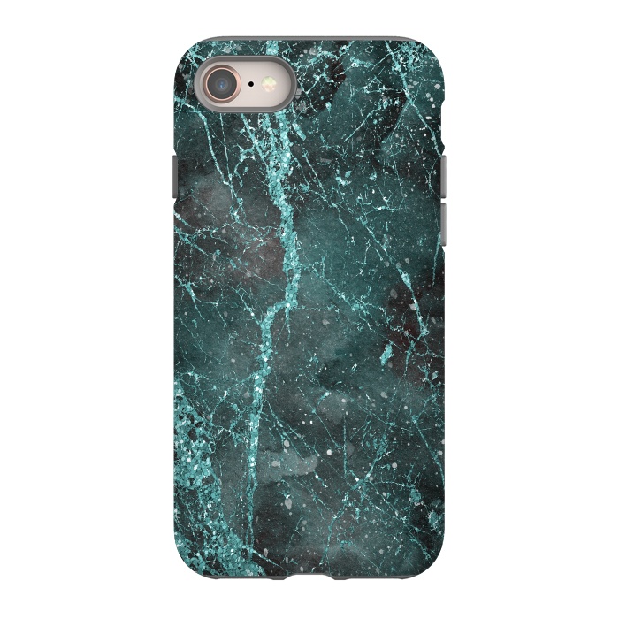 iPhone SE StrongFit Glamorous Turquoise Glitter 2 by Andrea Haase