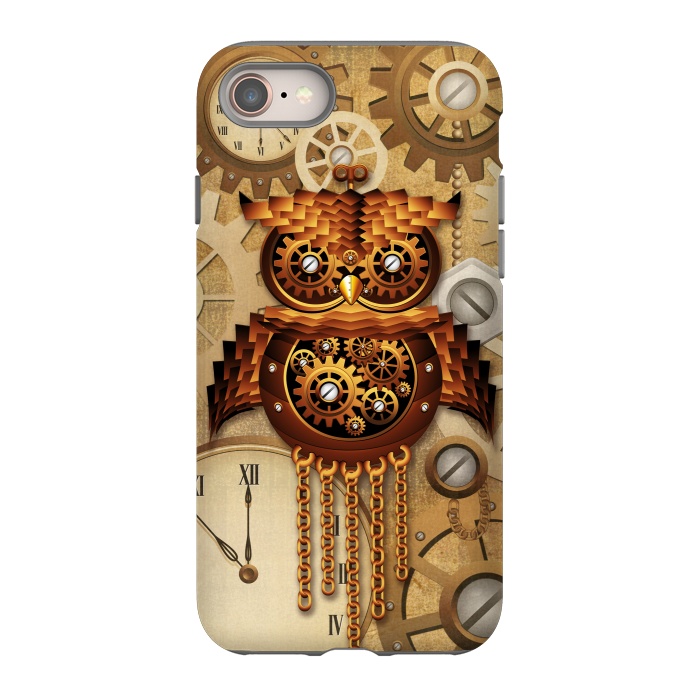 iPhone SE StrongFit Owl Steampunk Vintage Style by BluedarkArt