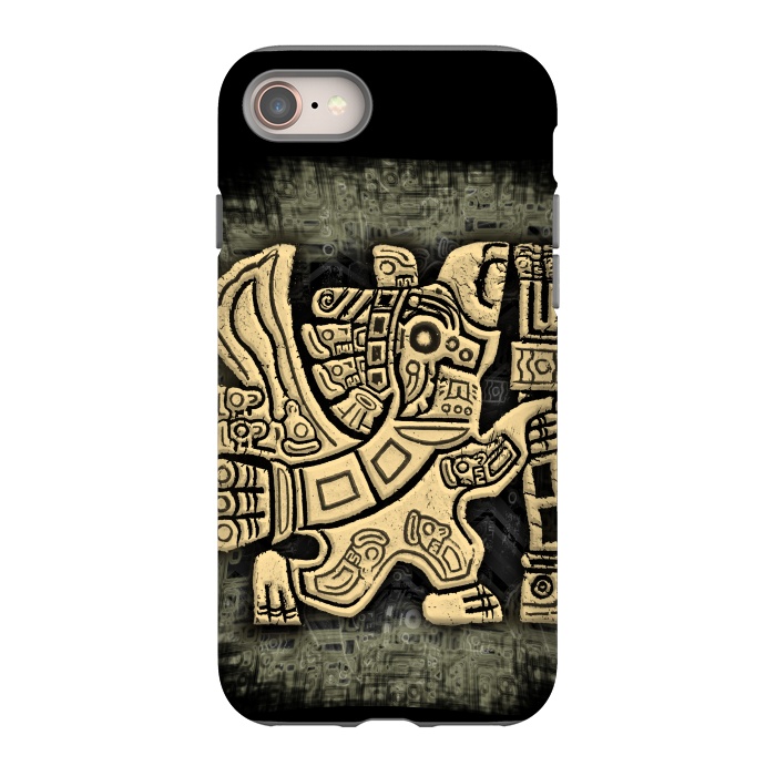 iPhone SE StrongFit Aztec Eagle Warrior by BluedarkArt
