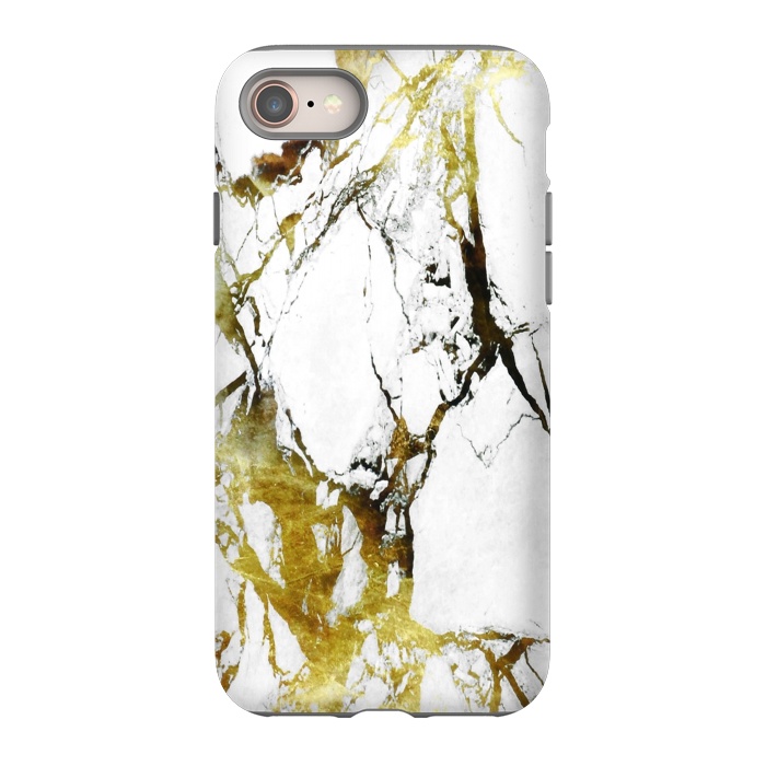 iPhone SE StrongFit Gold-White Marble Impress by ''CVogiatzi.