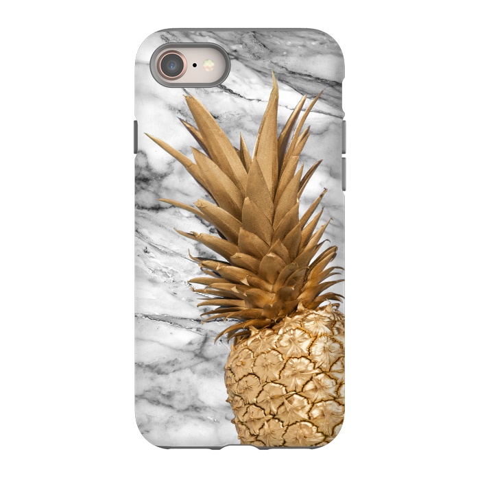 iPhone SE StrongFit Gold Pineapple on Marble by  Utart