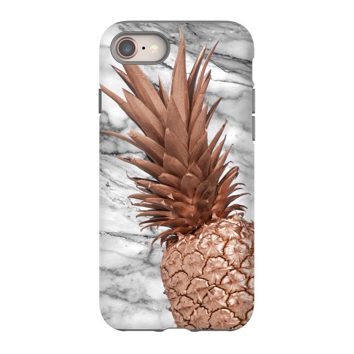 iPhone SE StrongFit Rose Gold Pineapple on Marble by  Utart
