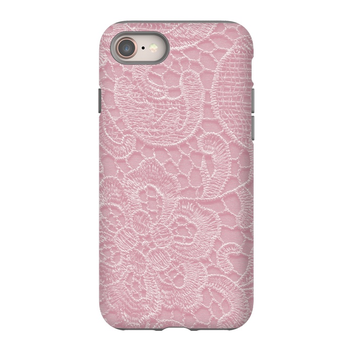 iPhone SE StrongFit Pink Lace by Andrea Haase