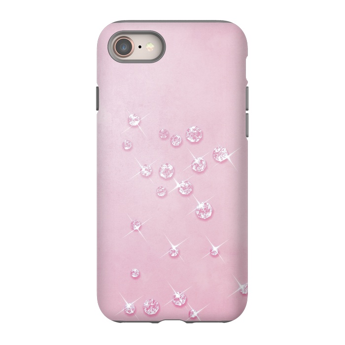iPhone SE StrongFit Sparkling Pink Rhinestones by Andrea Haase