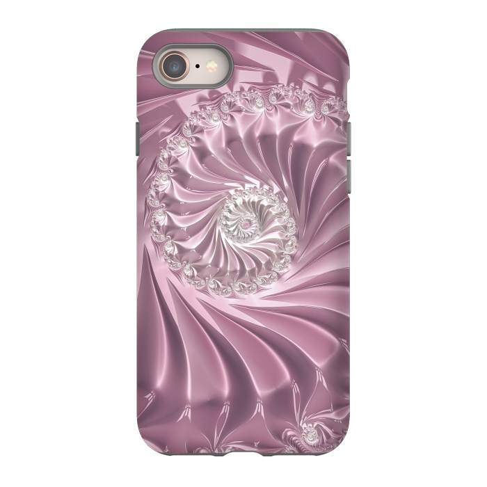 iPhone SE StrongFit Soft Pink Glamorous Fractal by Andrea Haase