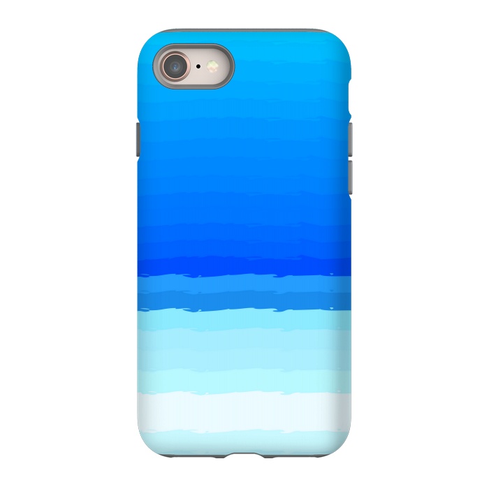 iPhone SE StrongFit blue shaded lines shades by MALLIKA