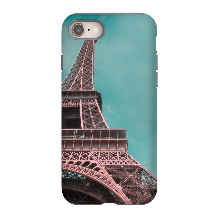 iPhone SE StrongFit Pink Paris Eiffeltower by Andrea Haase