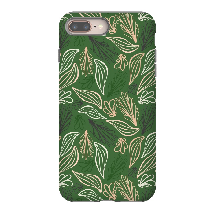 iPhone 7 plus StrongFit Evergreen Botanicals by Kimberly Senn | Senn & Sons