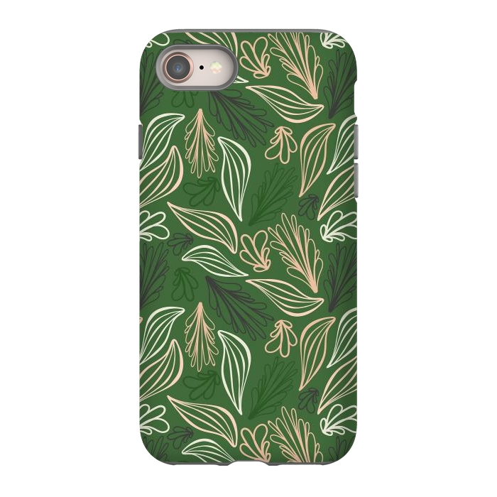 iPhone 8 StrongFit Evergreen Botanicals by Kimberly Senn | Senn & Sons
