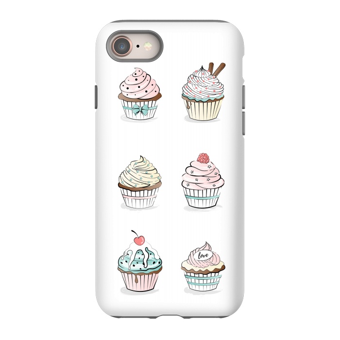 iPhone SE StrongFit Sweet Cupcakes by Martina