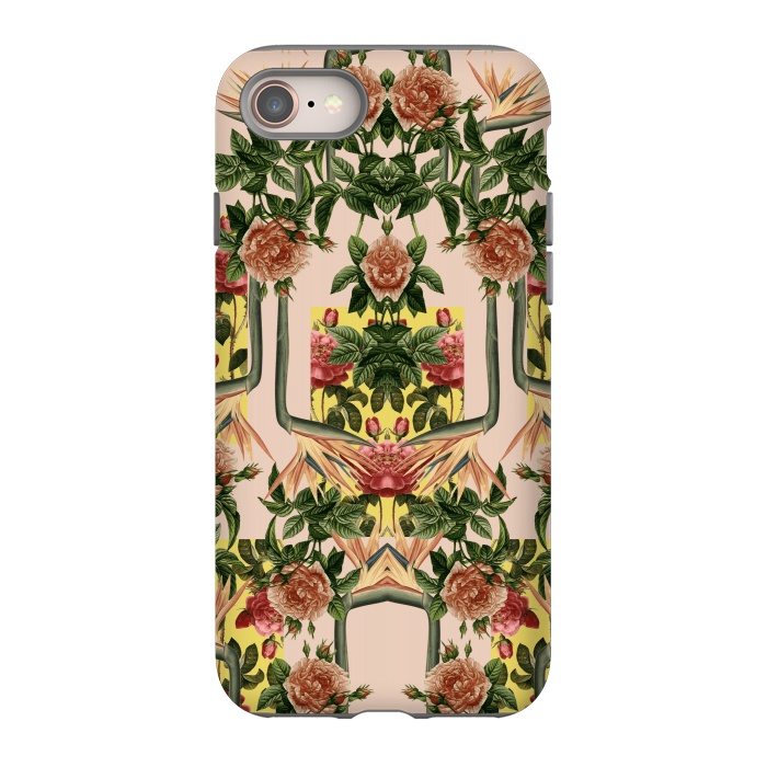iPhone SE StrongFit Retro Jungle Rose by Zala Farah