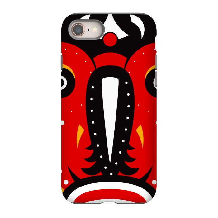 iPhone SE StrongFit teke tribal mask by TMSarts