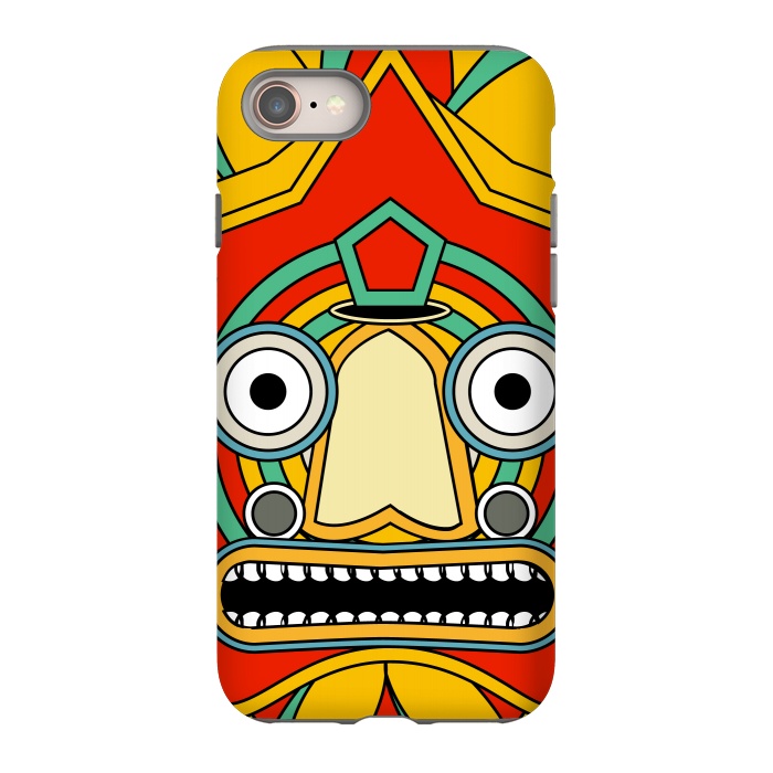 iPhone SE StrongFit indian tribal mask by TMSarts