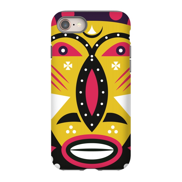 iPhone SE StrongFit kuba tribal mask by TMSarts