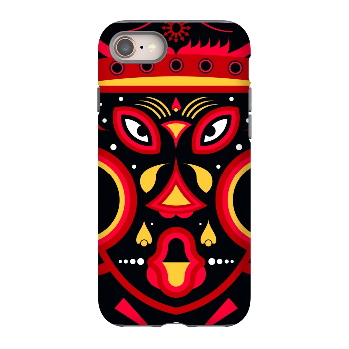 iPhone SE StrongFit ceremonial tribal mask by TMSarts