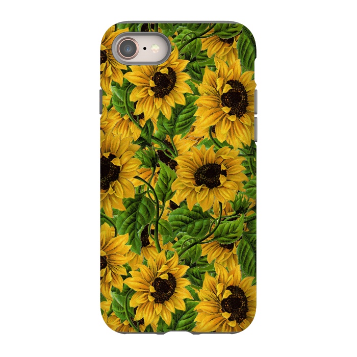 iPhone SE StrongFit Vintage Sunflower Pattern by  Utart